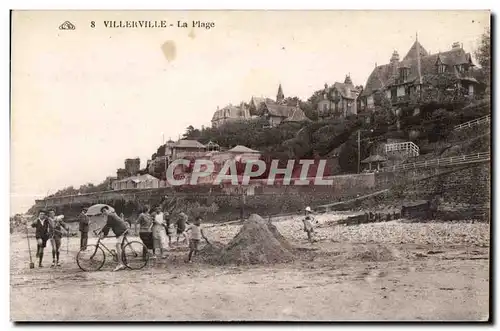 Ansichtskarte AK Villerville La Plage Velo Cycle Enfants