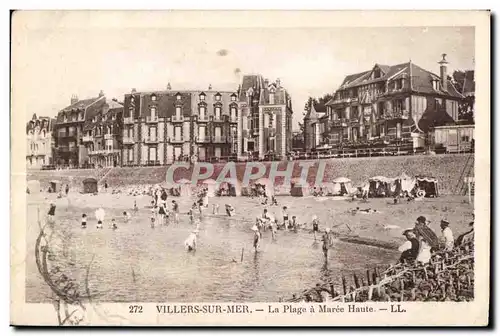 Cartes postales Villerville Sur Mer La Plage a Maree Haute LL