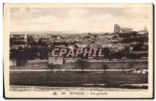 Cartes postales Bourges Vue generale