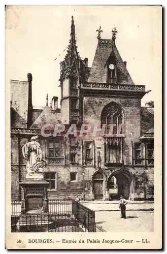 Cartes postales Bourges Entree du Palais Jacques Coeur LL