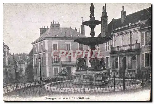 Cartes postales Bourges Place De L Arsenal