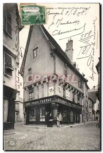 Cartes postales Bourges Maison de Trois Flutes