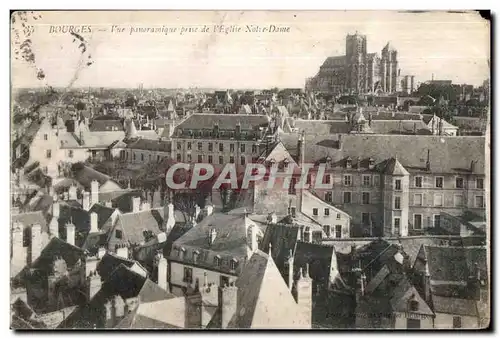 Ansichtskarte AK Bourges Vue panoramique prise de I Eglise Notre Dame