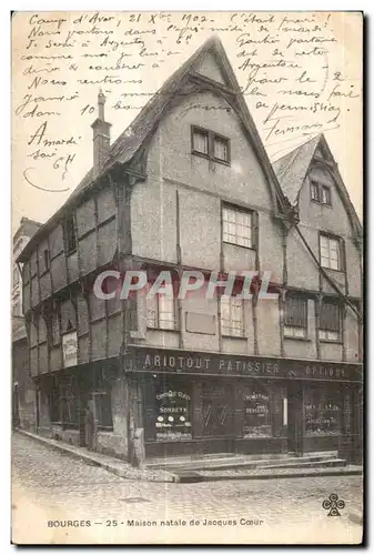 Cartes postales Bourges Maison natale de Jacques Coeur