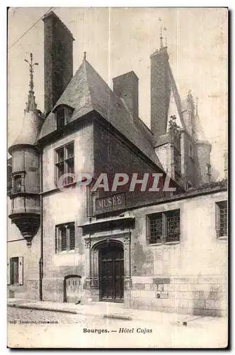 Cartes postales Bourges hotel Cujas Musee