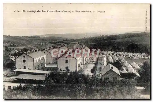 Ansichtskarte AK camp de la courtine (Creuse) vue generale bridge Militaria