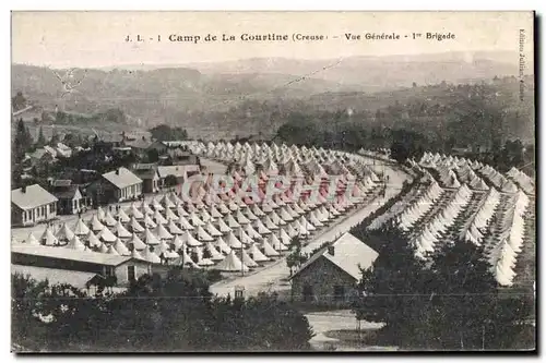 Ansichtskarte AK Camp de la courtine (Creuse) vue generale bridge Militaria