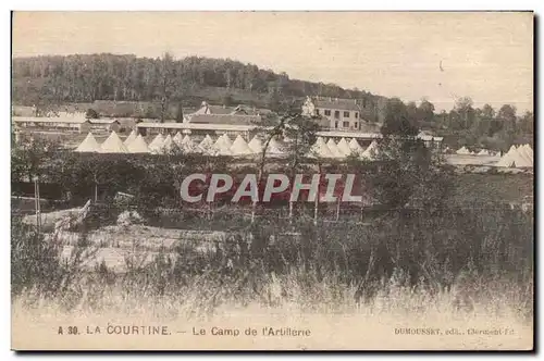 Ansichtskarte AK La coutine le camp de I artillerie Militaria