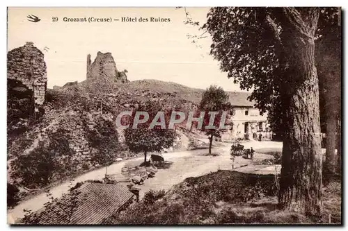 Cartes postales Crozant (Creuse) hotel des ruines