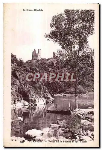 Ansichtskarte AK Crozant vallee de la sedelle et les ruines