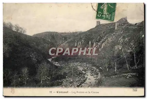 Cartes postales Crozant Les Ruines et la Creuse