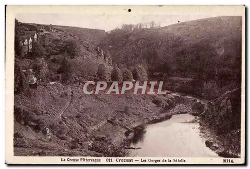 Cartes postales La Creuse Pittcresque Crezant les Gorges de la Seielle