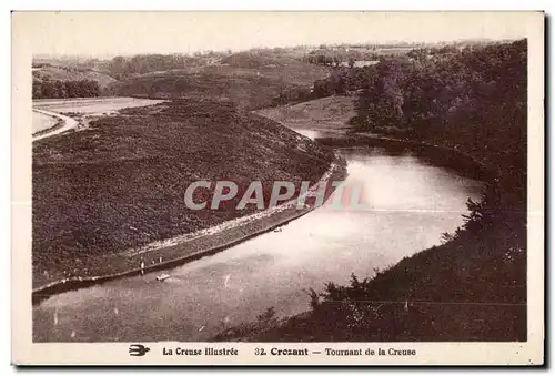 Ansichtskarte AK La Creuse Illustree Crozant Tournant de la Creuse