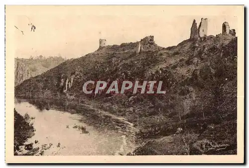 Ansichtskarte AK I Crozant (Creuse) Les Ruines du Cheateau et la Sedelle