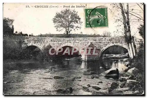 Ansichtskarte AK Crozant (Creuse) Pont du Diable