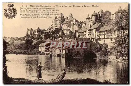 Ansichtskarte AK Uzerche (Correze) La Vezere les vieux Chateaux Le vieux Moulin