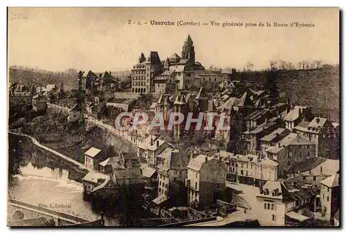 Ansichtskarte AK Uzerche (Correze) Vue generale prise de la Route d Eyburie