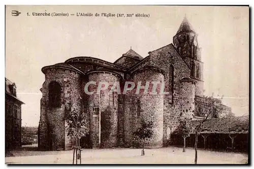 Ansichtskarte AK Uzerche (Correze) L Abside I Eglise (XI e XII e siecles)