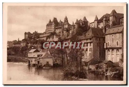 Ansichtskarte AK Uzerche (Correze) Le Moulin et les vieux Chateaux