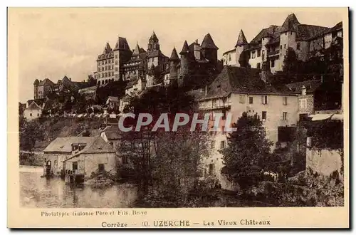 Ansichtskarte AK Correze Uzerche Les Vieux Chateaux