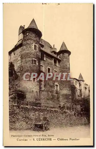 Cartes postales Correze Uzerche Chateau Pointer