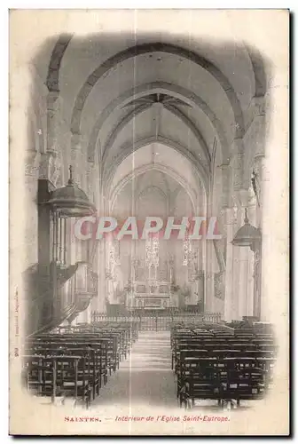 Cartes postales Saintes Interieur de I eglise saint eutrope