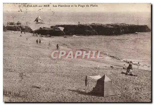 Ansichtskarte AK St palais sur mer les pierrieres et la plage du platin