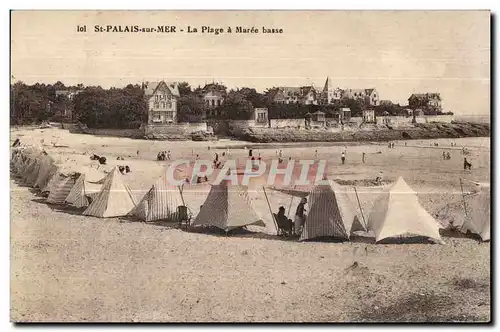 Cartes postales St Palais sur mer la plage a maree basse