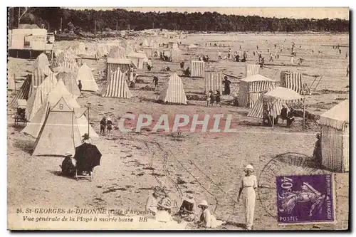 Cartes postales St Georges de Didonne (Cote d Argent) Vue generale de la Plage a maree basse BR