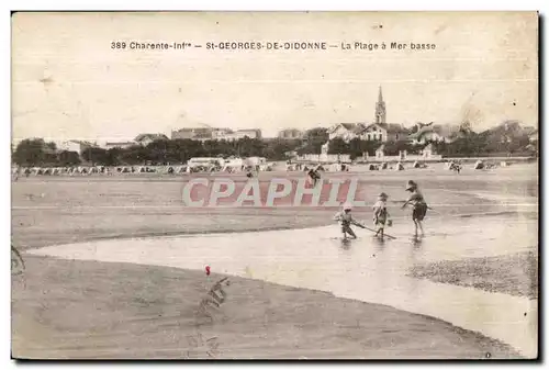 Cartes postales Chacente inf St Georges De Didonne La Plage a Mer basse