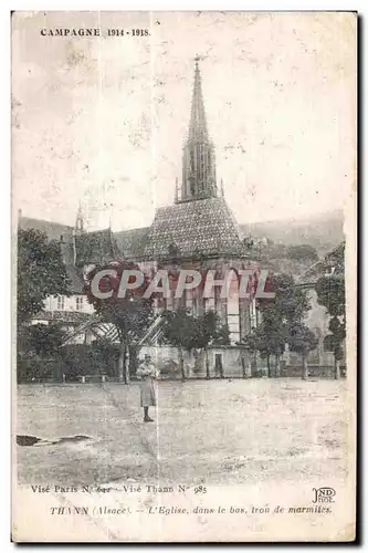 Thann - L Eglise dans le bas - trou de marmites - Ansichtskarte AK