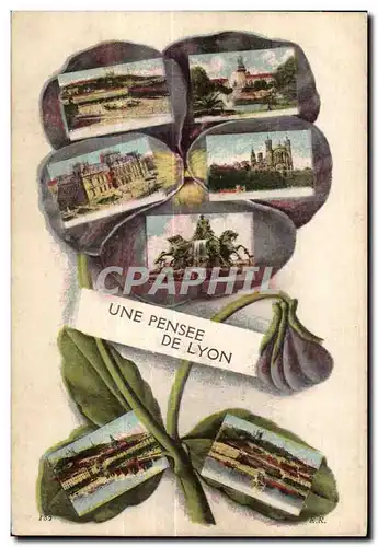 Cartes postales Une Pensee De Lyon