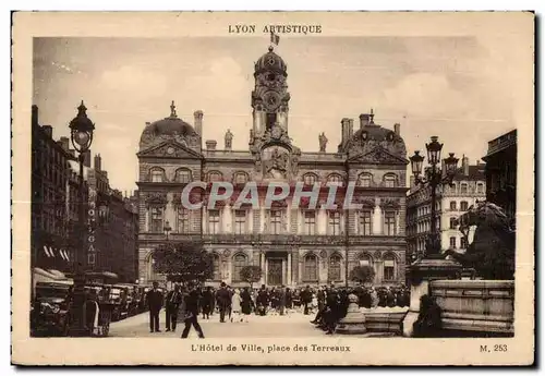 Ansichtskarte AK Lyon Artistique L Hotel de Ville Place des Terreaux