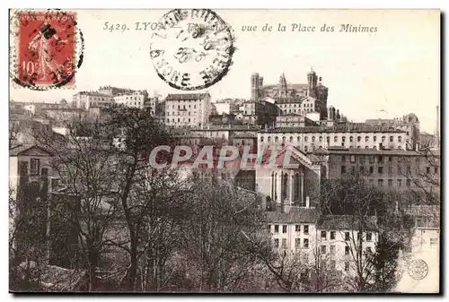 Ansichtskarte AK Lyon Vue de la Place des Minimes