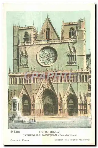 Cartes postales Lyon Cathedrale Saint Jean