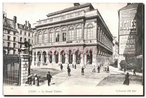 Ansichtskarte AK Lyon Le grand Theatre Belle jardiniere