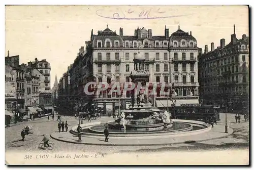 Cartes postales Lyon Place Des Jacobins