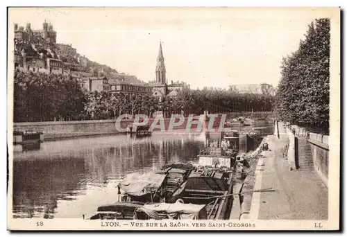 Ansichtskarte AK Lyon Vue Sur La Saone Vers Saint Georges