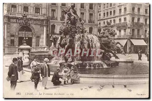 Ansichtskarte AK Lyon La fontaine Bartholdi