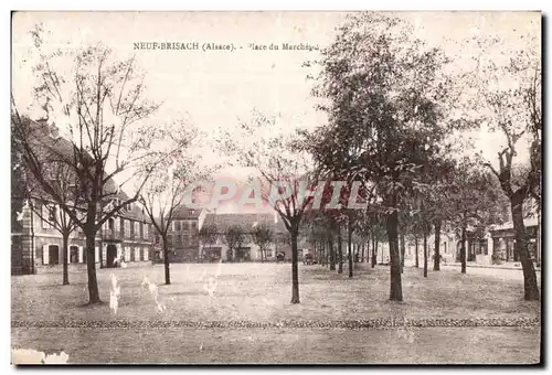 Cartes postales Neuf Brisach Place du Marche