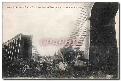 Ansichtskarte AK Dannemarie le viaduc que le genie francais a fait santer le 26 aout 1914