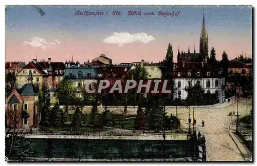 Cartes postales Mulhauseni ets btick uom bahnhof