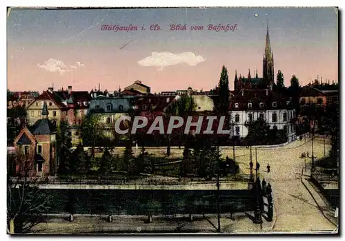 Cartes postales Mulhausen ets btich vom bahnhof