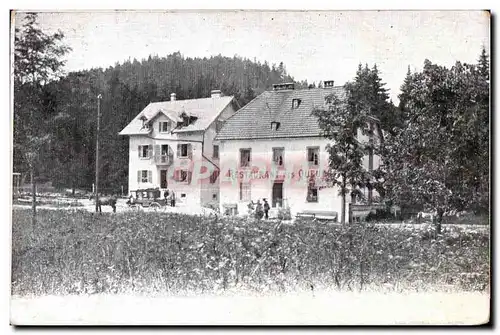 Cartes postales restaurant les Queues1913