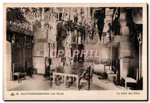 Cartes postales Haut koenigsbourg (Alt 755m) la salle des fetes