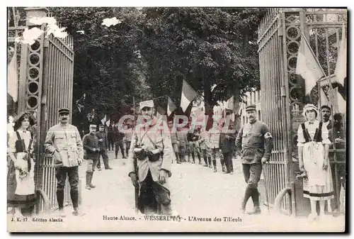 Ansichtskarte AK Haute Alsace WesserlingL avenue des tilleuls Militaria