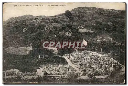 Cartes postales Haute alsace moosch le cimetiere