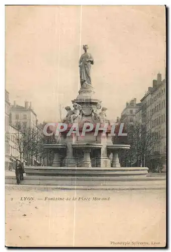 Ansichtskarte AK Lyon Fontaine de la Place Morand