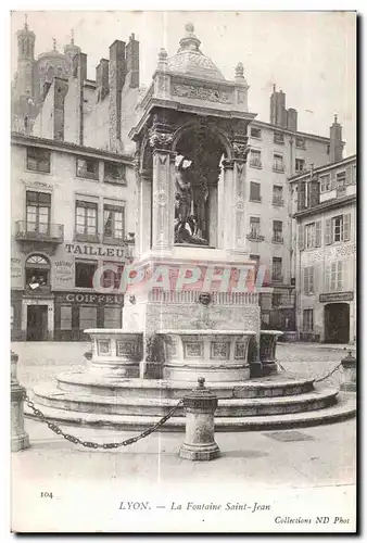 Cartes postales Lyon La Fontaine Saint Jean