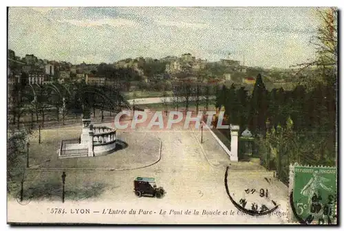 Ansichtskarte AK Lyon L Entree du Parc Le Pont de la Boucle